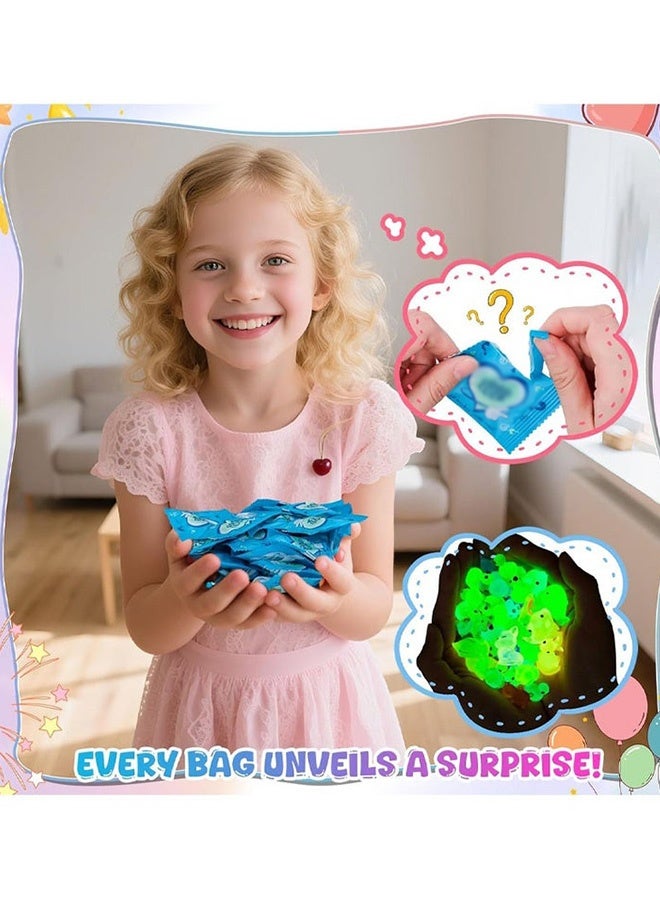 50 Pcs Resin Mini Blind Bag Dolls Cute 3D Cartoon Animal Toys Luminous Glowing Surprise Blind Boxes for Kids Party Favors Birthday Eid Gift DIY Decor - Image 2