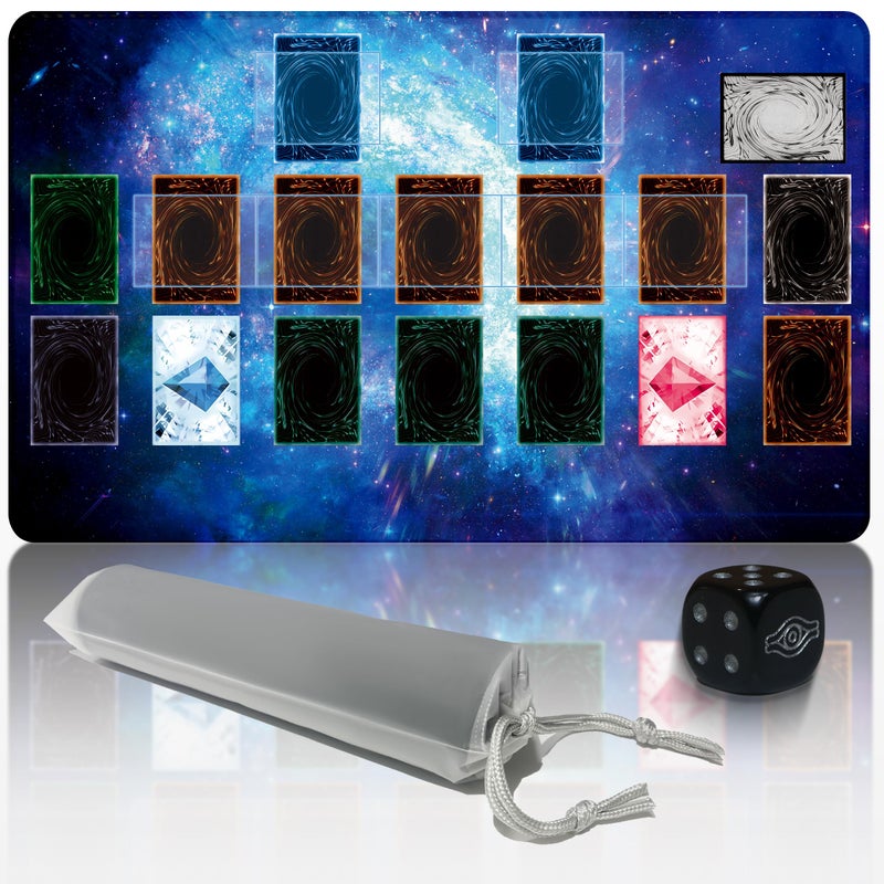Extalas for YuGiOh Playmat Single Playerwith Free Limited Edition dice and Storage Tube Size 24 14 - Image 3