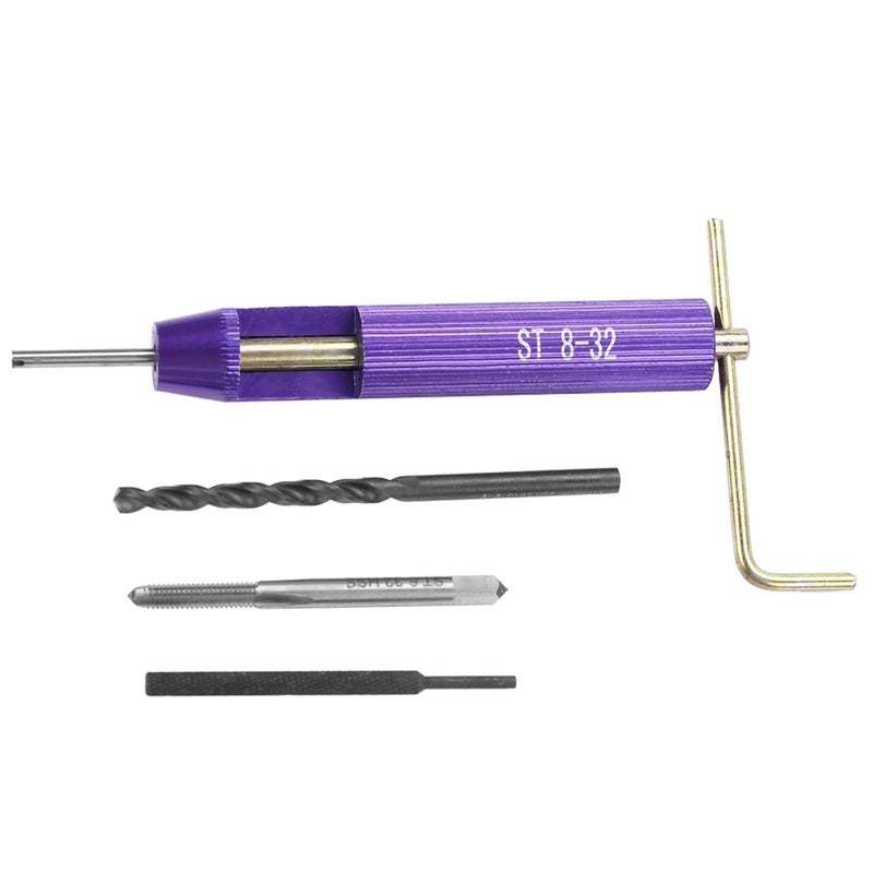 EVGATSAUTO Thread Repair Insert, 50Pcs Stainless Steel Coiled Wire Helical Screw Imperial 8-32UNC x 1.5D Thread Inserts Kit, with Dedicated Tap, Installation Tool, Breaker and 4.4UNC Drill Bit - Image 5