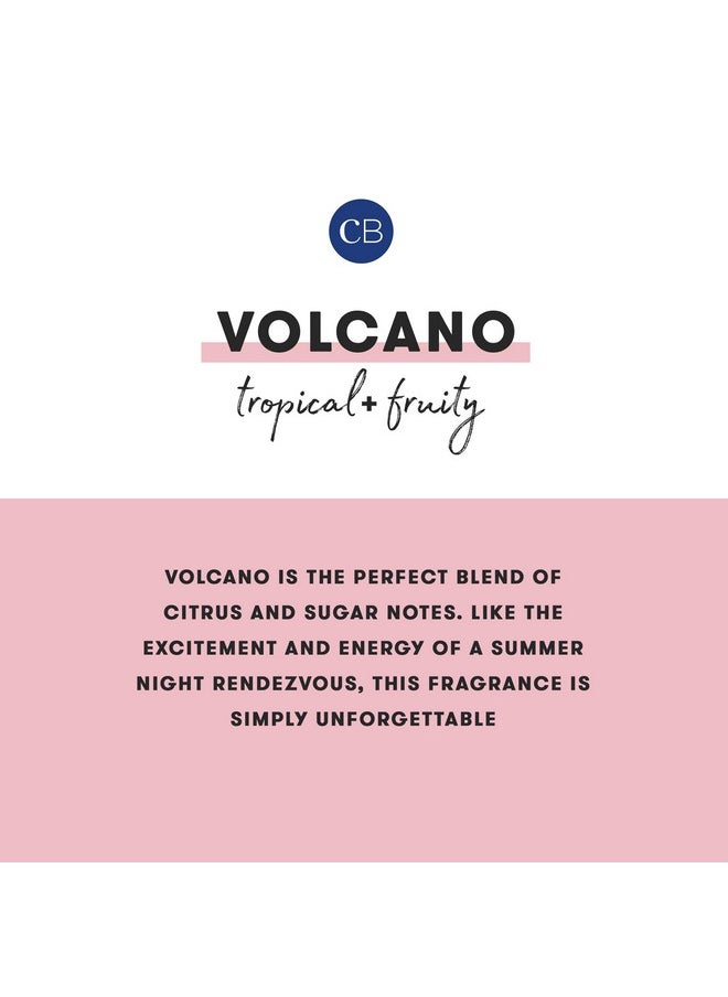 Capri Blue Capri Blue Volcano Scented Candles - Luxury Candles for Home Scented with Tropical Fruit & Sugared Citrus - Soy Candle Wax Blend - Tropical Candle - Jar Candles - Blue Candle (19 oz)  - Image 3