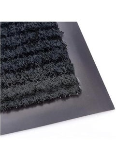 HOOKOR Front Door Mat Welcome Mats 2-Pack - Indoor Outdoor Entryway Mats for Shoe Scraper, Ideal for Inside Outside Home High Traffic Area (Black)  - Image 3
