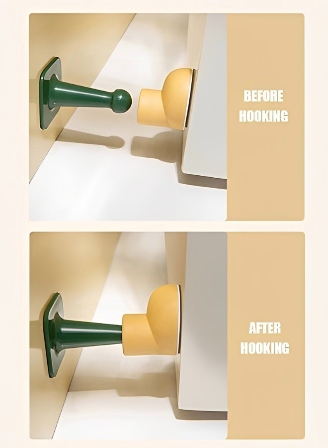4 PCS Door Stopper Set TPR Door Bumpers with Strong Adhesive Shock Absorbent and Discreet Wall Protectors from Door Knobs (Colorful) - Image 5