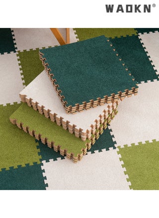 10-Piece Living Room Rug | Decorative Rug | Bedroom Rug | Plush Interlocking Floor Mats Washable Carpet Non-Slip Soft Short Pile Bedroom Rugs For Easy Clean Squares Carpet For Living Room Plush Carpet - pzsku/Z2D73531FCFBB9FE6342CZ/45/_/1713842498/da10f6d8-66d4-48d1-988e-70c8b72863b6
