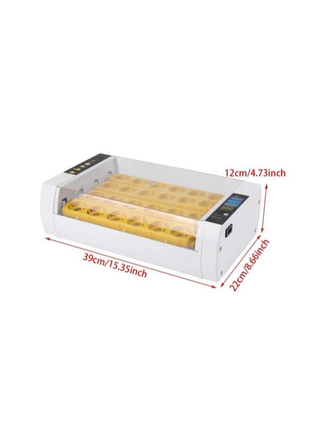 Generic - 24 Egg Incubator, Automatic Digital Automatic Egg Turner Clear Egg Turning Incubator Hatcher Equipped with Temperature Control and Ventilation for Hatching Poultry Eggs - Image 1