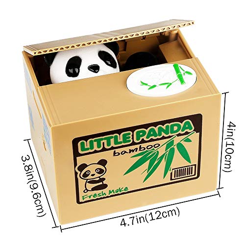 HmiL-U Panda Stealing Money Bank, Piggy Bank for Kids, Coin Bank for Money Saving, Automatic Stealing Money with English Speaking, Creative Gift - Image 4