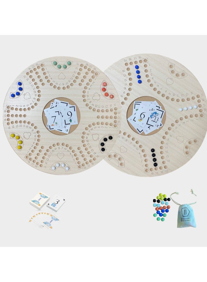 جاكارو جوكر لعبة لوحية جاكارoo جوكر مزدوجة الجوانب باللون الرمادي لـ 4 أو 6 لاعبين - Image 3