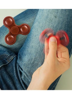 Premsons Premsons® Hand Spinner Desk Toy - High Speed Smooth Finger Spin Sensory Fidget Stress Relief Game Play for Kids & Adults - Birthday Party Gift - Plastic - Brown  - Image 5