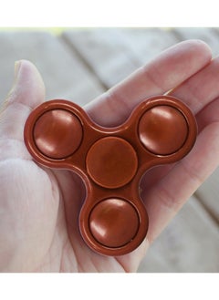 Premsons Premsons® Hand Spinner Desk Toy - High Speed Smooth Finger Spin Sensory Fidget Stress Relief Game Play for Kids & Adults - Birthday Party Gift - Plastic - Brown  - Image 3