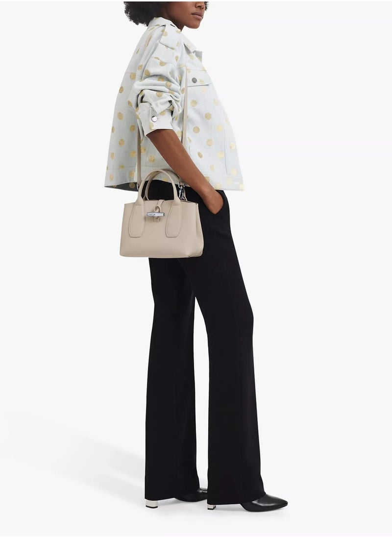 Roseau Small Leather Top Handle Bag