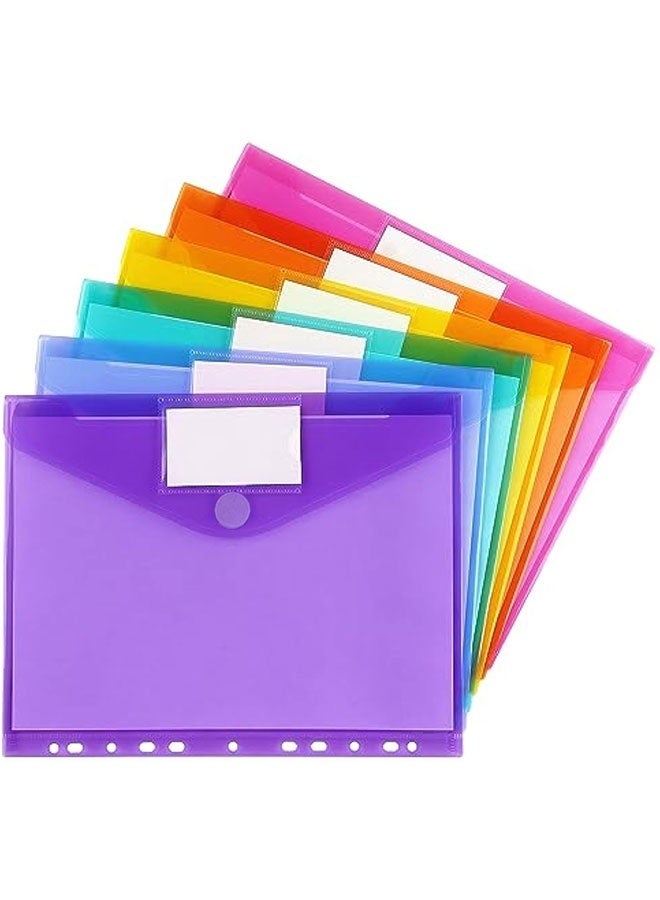 6 حزمة مجلدات الجيب الملزمة ، مجلدات الملزمة مع جيوب الإمدادات المدرسية ، حجم الرسالة ، 11 ثقب ، ملونة - Image 1