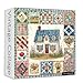 PICKFORU Patchwork Puzzles for Adults 1000 Pieces PICKFORU Vintage Collage Puzzles House Retro Spring Flower Pattern Puzzle as Wall Decor - Image 2