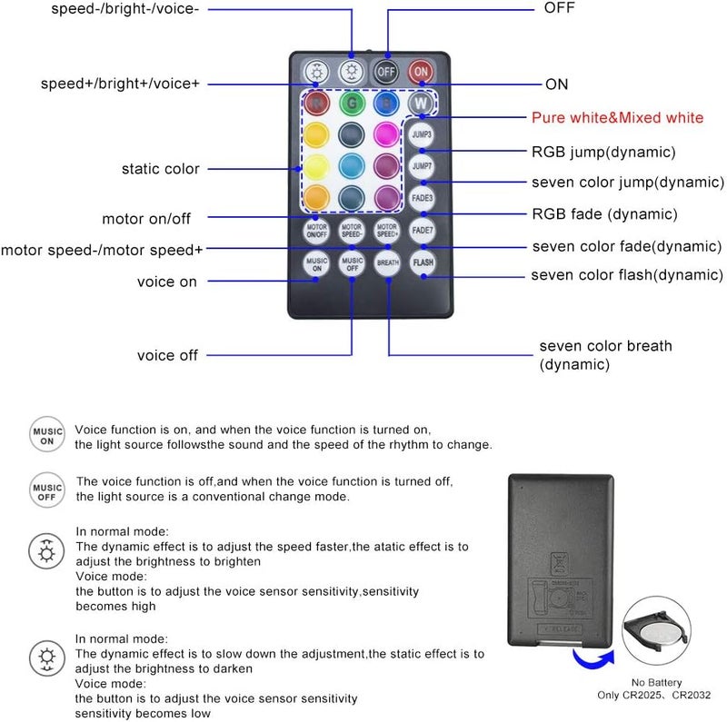 Amki Dual Port 20W Twinkle Sound Mode RGBW Light Source Engine Driver Remote/APP Control Starlight Box Motor for Fiber Optic Star Ceiling Light Kit - Image 5