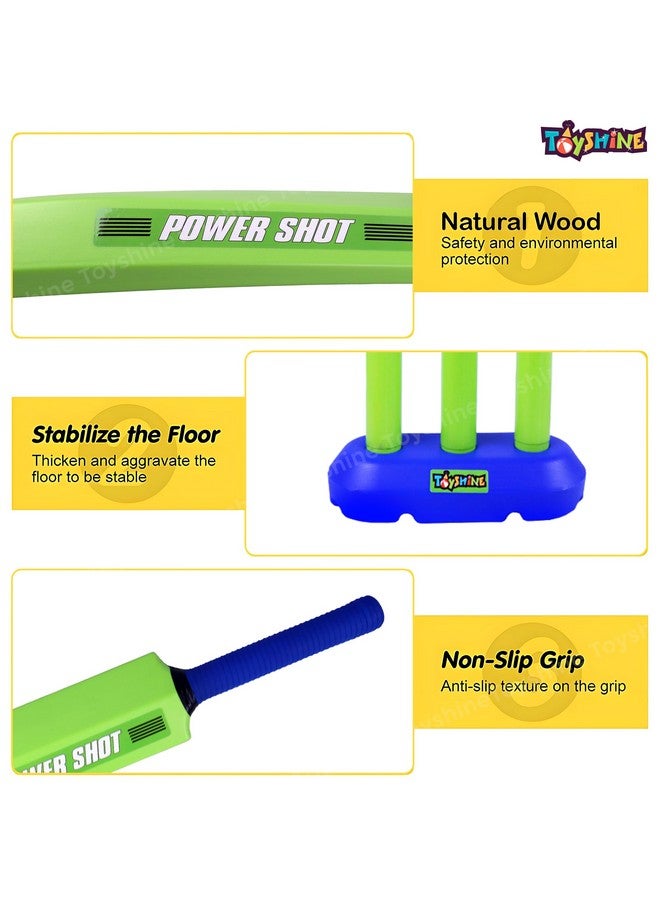 توي شاين مجموعة ألعاب تويشاين ستريكر الرياضية الرائعة ٣ في ١، للأعمار من ٣ إلى ٧ سنوات | كريكيت | تنس الريشة | كرة قدم، للعب الداخلي/الخارجي - متعددة الألوان - Image 4