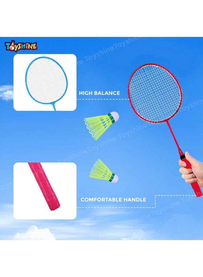 توي شاين مجموعة ألعاب تويشاين ستريكر الرياضية الرائعة ٣ في ١، للأعمار من ٣ إلى ٧ سنوات | كريكيت | تنس الريشة | كرة قدم، للعب الداخلي/الخارجي - متعددة الألوان - Image 3