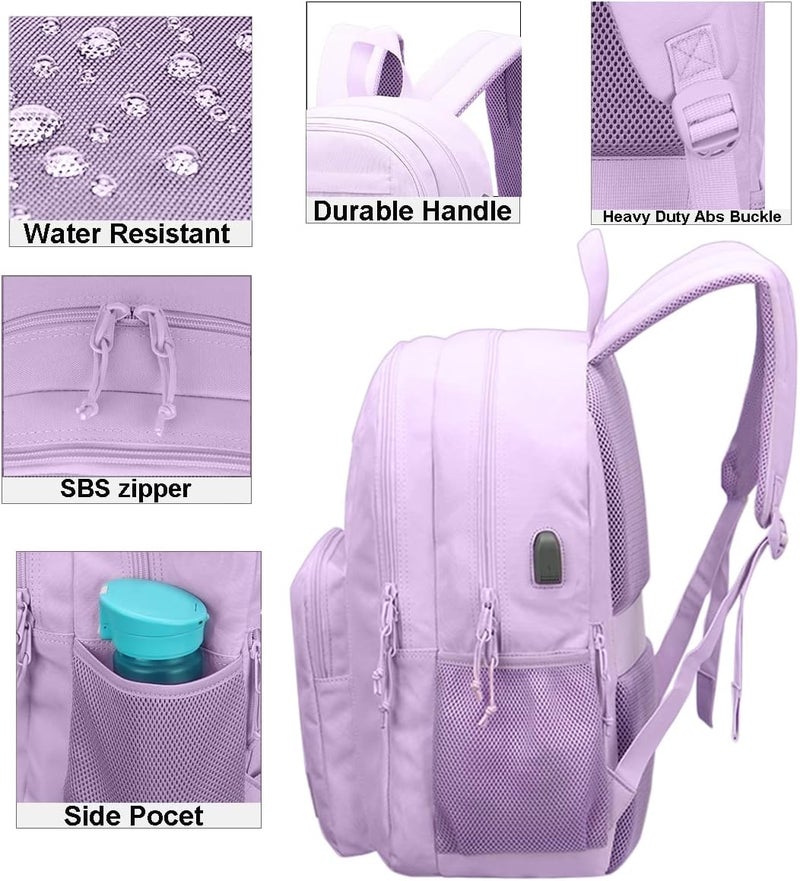 KEOFID Laptop Backpack, Travel Backpack for Men and Women, USB Charging Port - Image 3