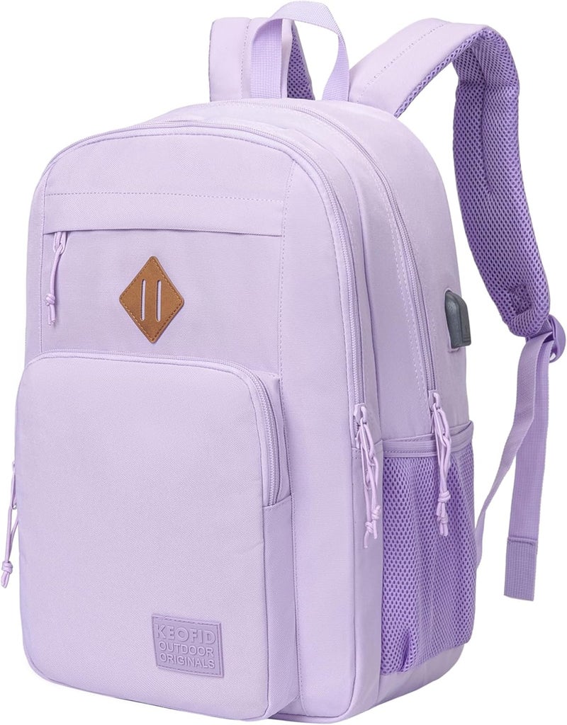 KEOFID Laptop Backpack, Travel Backpack for Men and Women, USB Charging Port - Image 1