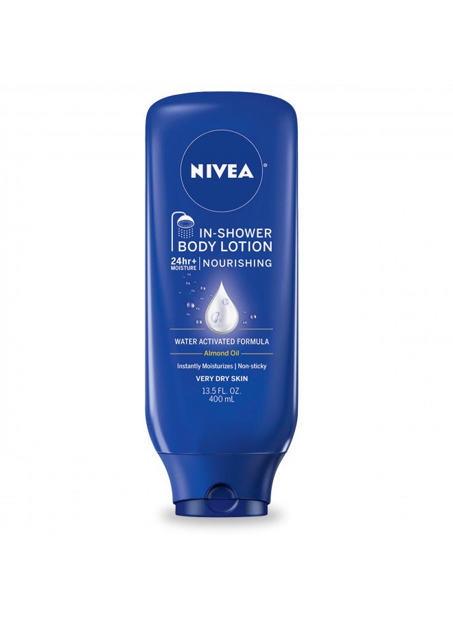 Nivea لوشن نيفيا المغذي في الحمام، لوشن للجسم للبشرة الجافة، زجاجة سعة 13.5 أونصة سائلة - Image 2