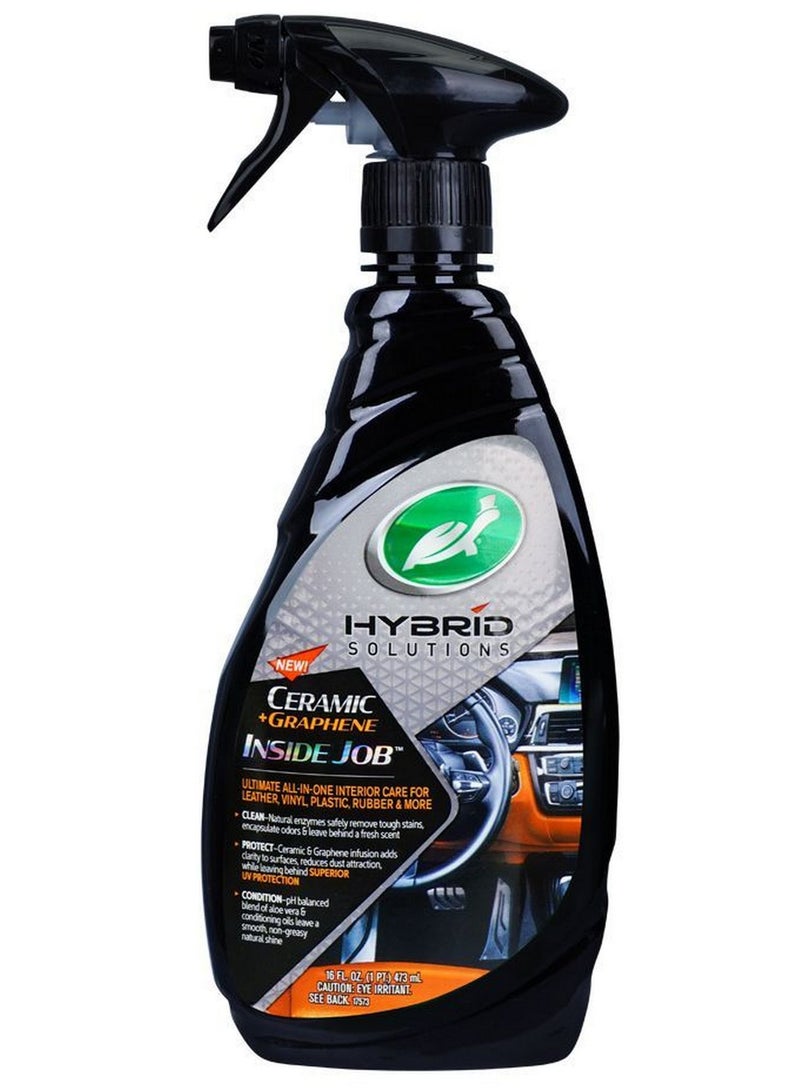 Turtle wax Hybrid Solutions Ceramic + Graphene Inside Job Cleaner & Protectant All-In-One Formula 473 ML - Image 1