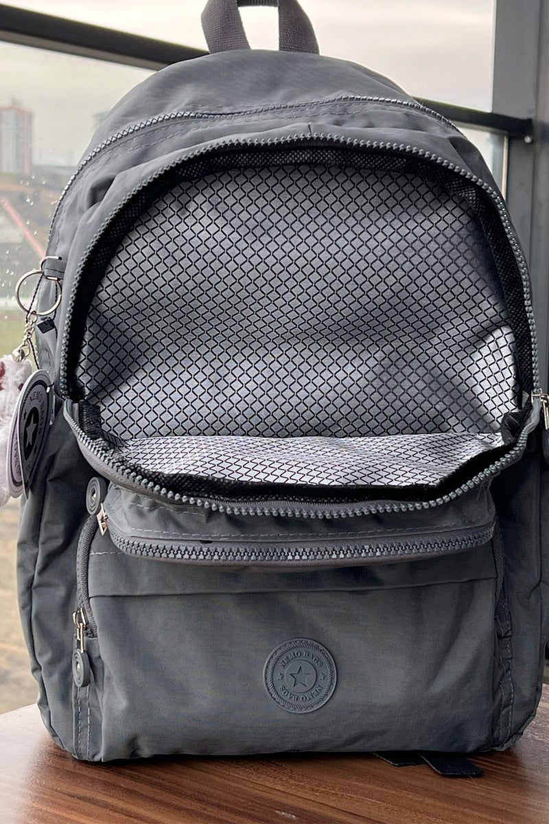 Nemo Bags Gray Backpack School Bag Laptop and Travel Bag Waterproof Sports Bag  - Image 5