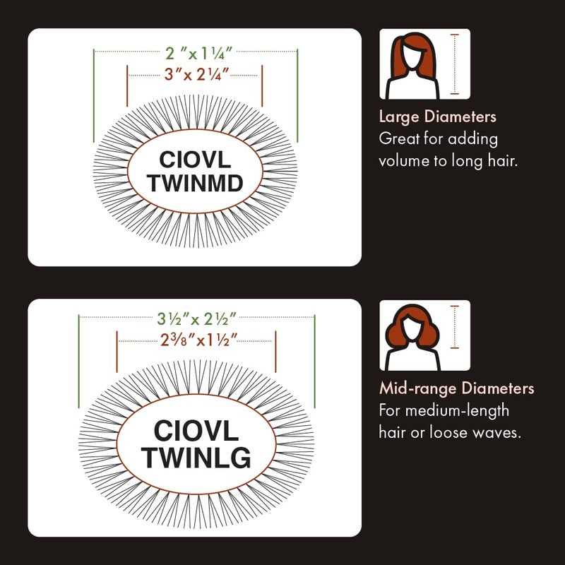 Olivia Garden Turbo Vent Oval Twin & 100% Boar Hair Brush CIOVL-TWINLG (Twin Large) - Image 4