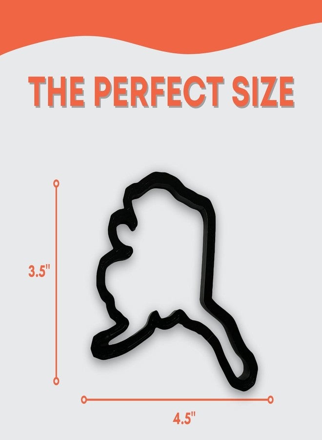 Bundle of Fun Alaska State Cookie Cutter with Easy to Push Design (4 inch) - Image 2