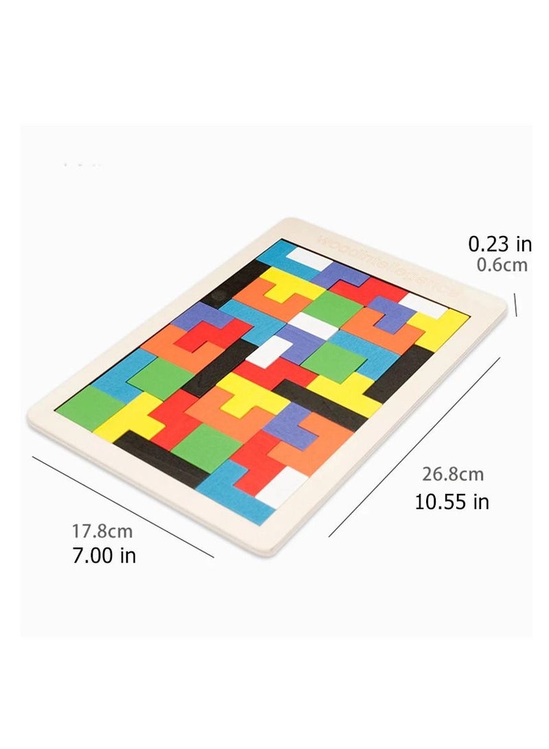 Wooden Jigsaw Puzzles Baby Toy Tangram Montessori Materials Educational Toys - Image 5