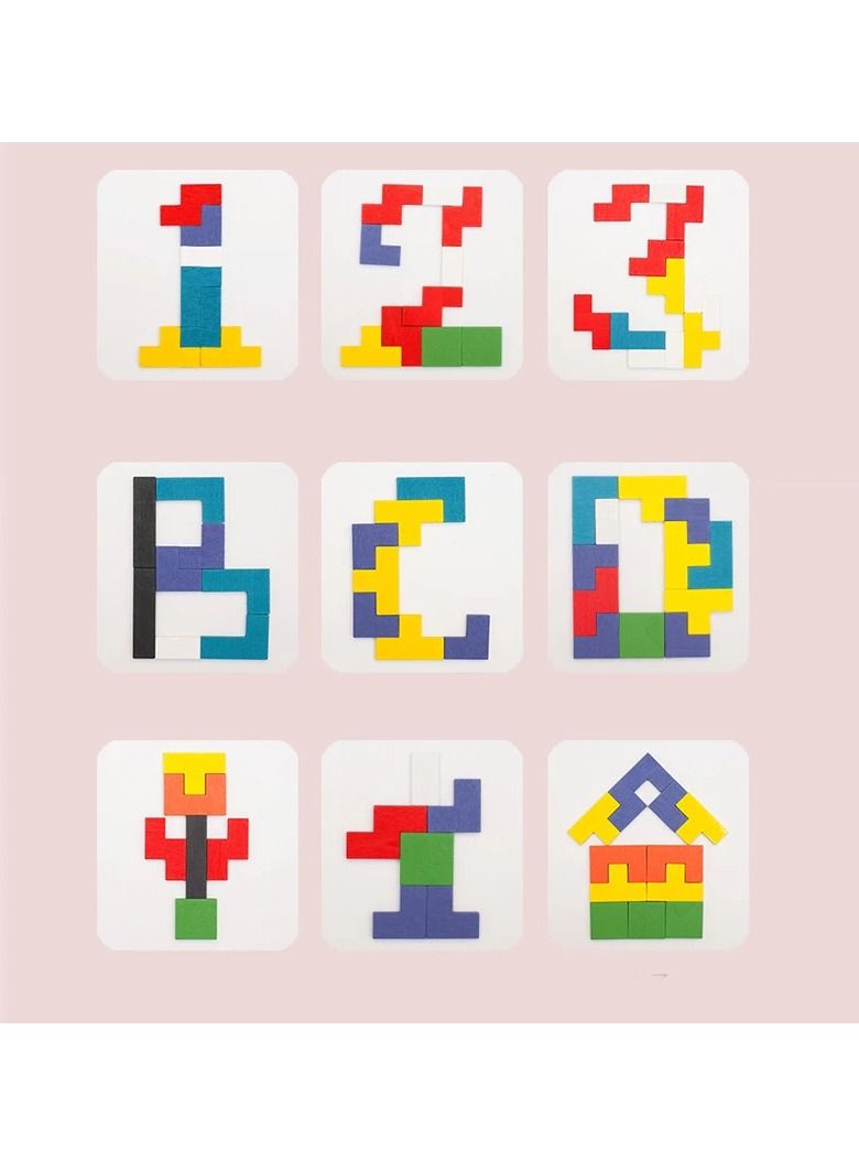 Wooden Jigsaw Puzzles Baby Toy Tangram Montessori Materials Educational Toys - Image 3