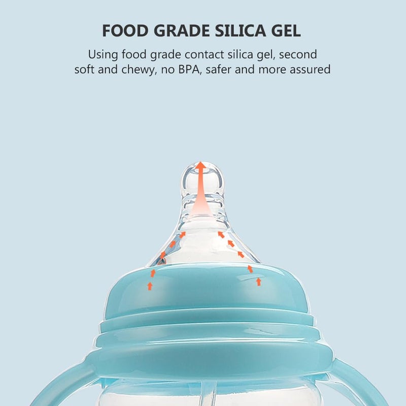 Spill Proof Toddler Sippy Cup With Straw And Handle 220ML 7 5Oz Blue For 6 12 Months - Image 4