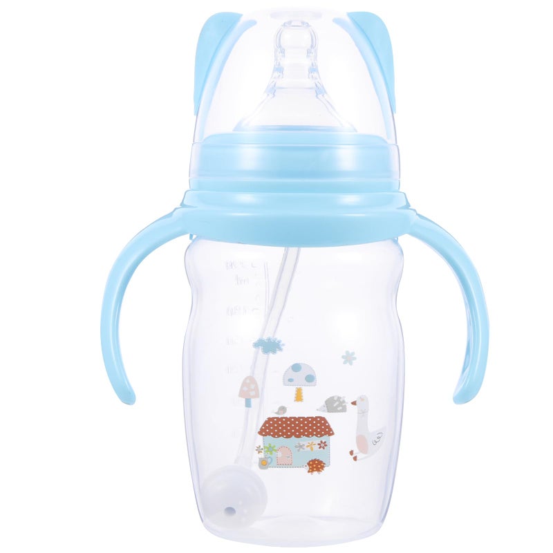 Spill Proof Toddler Sippy Cup With Straw And Handle 220ML 7 5Oz Blue For 6 12 Months - Image 2