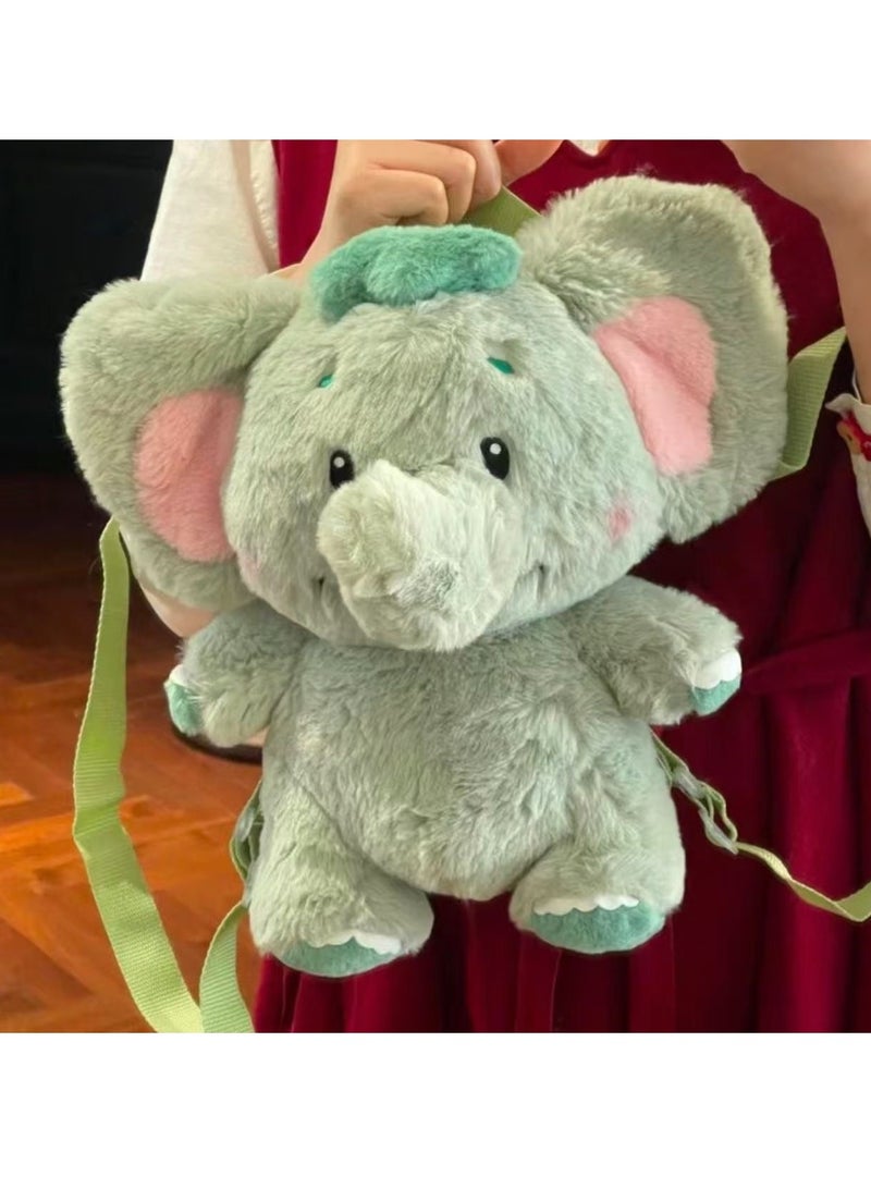Plush backpack, Cute cartoon school bag, Dumbo doll bag - Image 2