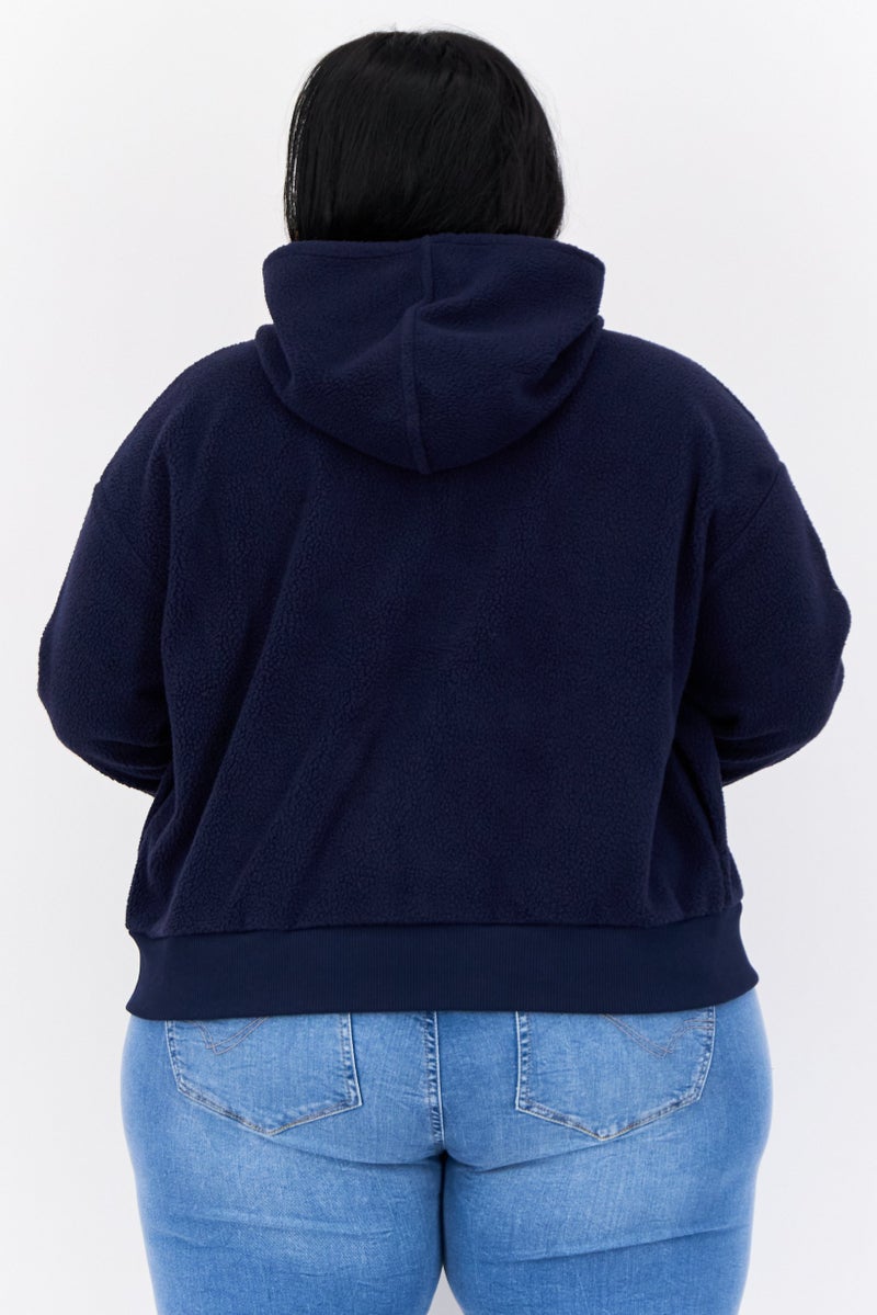 ESPRIT Women Textured Softshell Jacket, Navy - Image 4