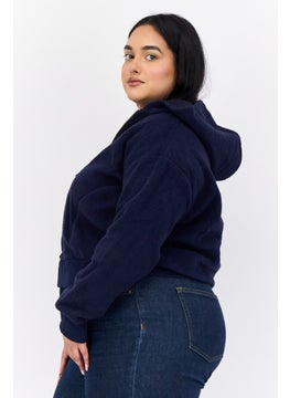 ESPRIT Women Textured Softshell Jacket, Navy  - Image 2
