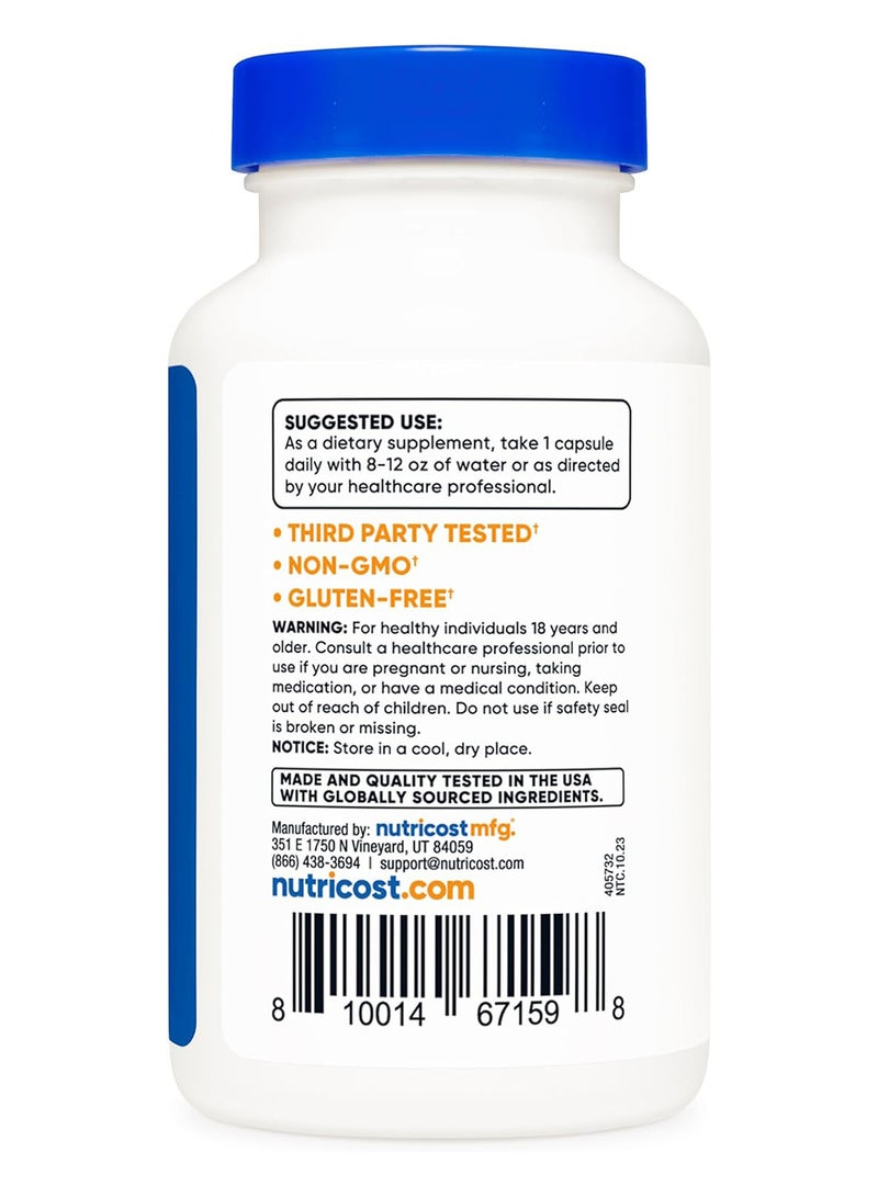 Nutricost Zinc Chelate 50 Mg 120 Vegetarian Capsules - Image 4