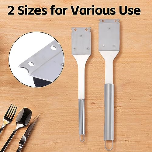 Edgnb 2 Pack Grill Brush and Scraper, 16.5” & 14” Wire BBQ Grill Brush for Outdoor Grill, 304 Stainless Steel Cleaning Brush BBQ Grill Accessories, Safe Grill Cleaner Brush-Ideal Gift for Men/Dad BBQ Brush - Image 4