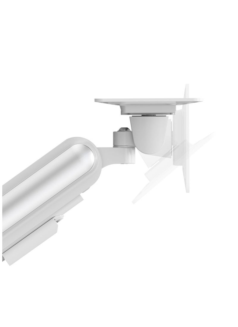 Devo - Devo Gaming Monitor Arm - Flexi Pro 1 - White/Silver - Image 1