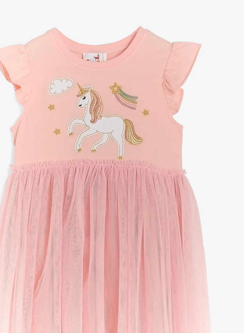 Pinata  Unicorn Star Print Tulle Dress for Women | Best Price UAE