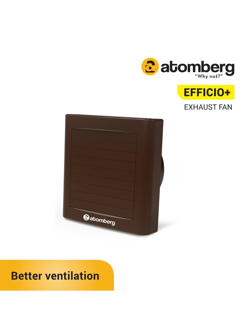 atomberg - atomberg Efficio Exhaust Fan 150mm with BLDC Motor Easy to Clean 2 Year Warranty Brown - Image 1
