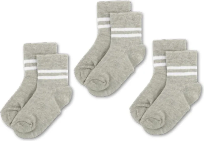 نوفيبيبي 3-Pack Cotton Kids College Socks Baby Unisex Girls Women Boys School Socks, White Black Pink