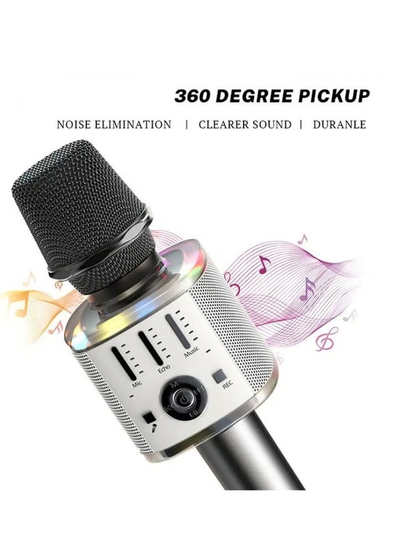 Yesido KR10 Wireless Bluetooth Microphone – Cordless Handheld Karaoke Mic with Built-in Speaker and TF Card Support – Portable and Lightweight Design for Home Karaoke, Parties, Outdoor Events, and Recording – Compatible with Android & iOS Devices - Image 3