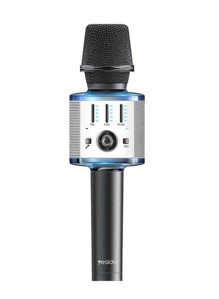 Yesido KR10 Wireless Bluetooth Microphone – Cordless Handheld Karaoke Mic with Built-in Speaker and TF Card Support – Portable and Lightweight Design for Home Karaoke, Parties, Outdoor Events, and Recording – Compatible with Android & iOS Devices - Image 2