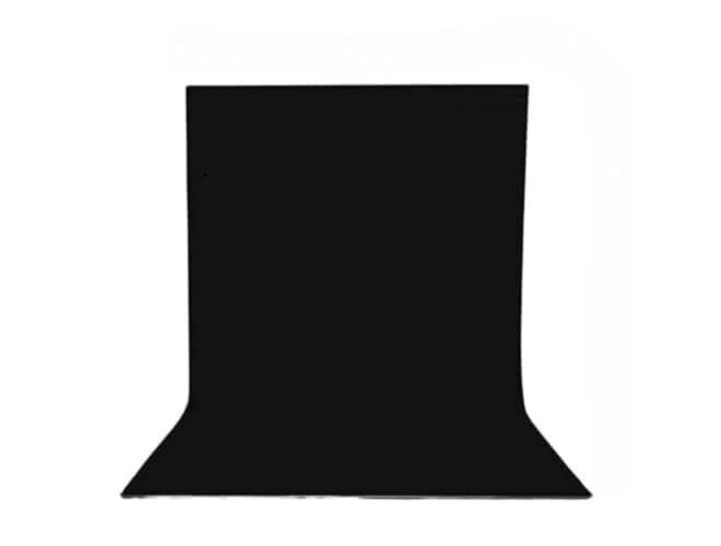 Smiledrive Background Sheet for Photography PVC PP Washable, Seamless Large Size 100x300 cm (Black) - Image 1