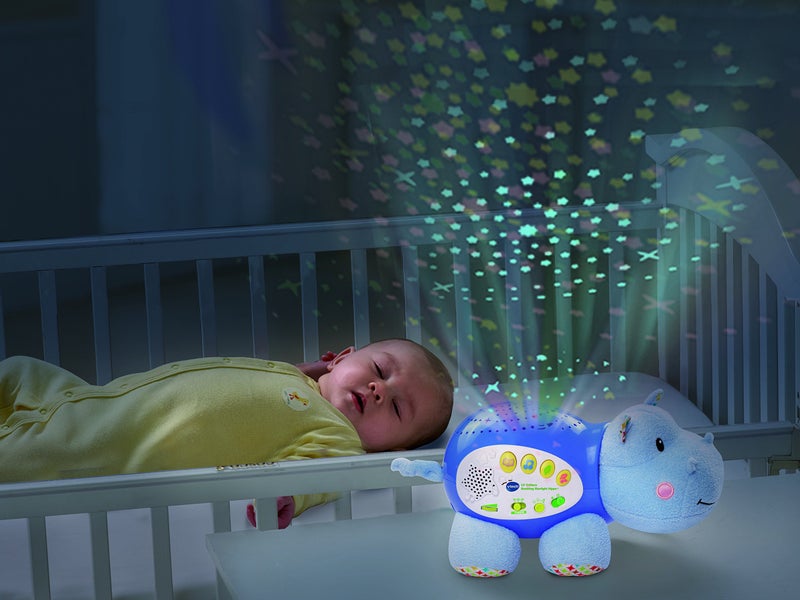 VTech Baby Lil' Critters Soothing Starlight Hippo, Blue - Image 3