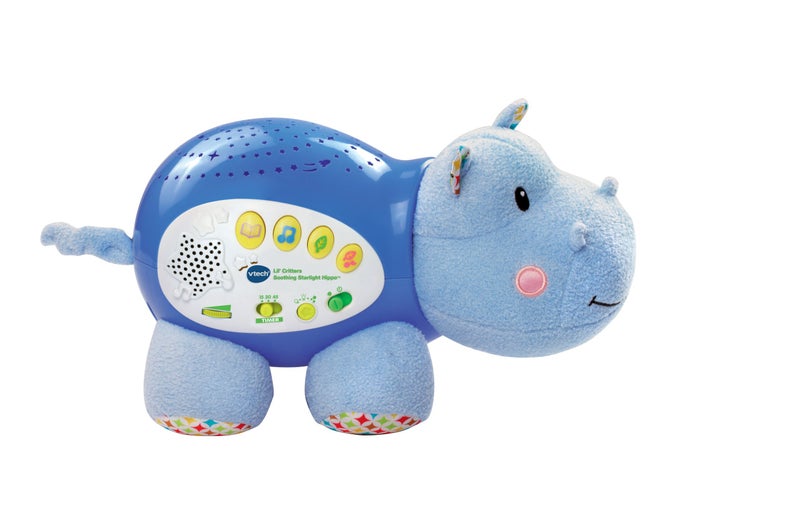 VTech Baby Lil' Critters Soothing Starlight Hippo, Blue - Image 2