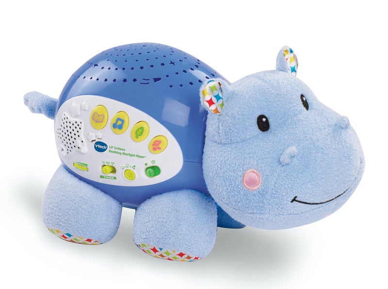 VTech Baby Lil' Critters Soothing Starlight Hippo, Blue - Image 1