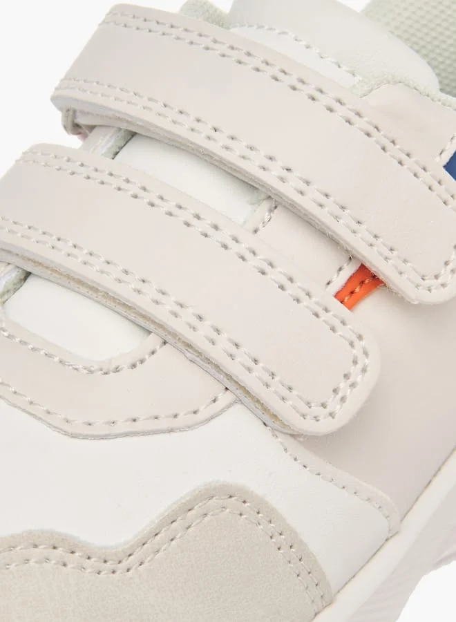 Barefeet Boys Colourblock Sneakers With Hook And Loop Closure