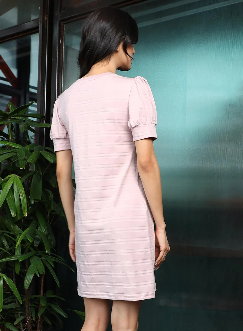 Pinacolada  Women's Blush Pink No Bad Days T-Shirt Dress for Women | Best Price UAE