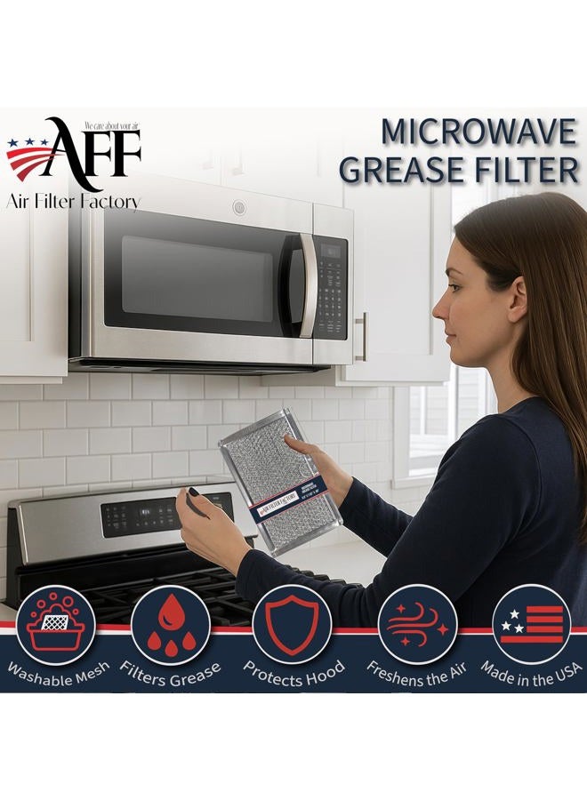 Air Filter Factory 2 Pack Replacement For Bosch 651858 Microwave Oven Aluminum Grease - Image 2