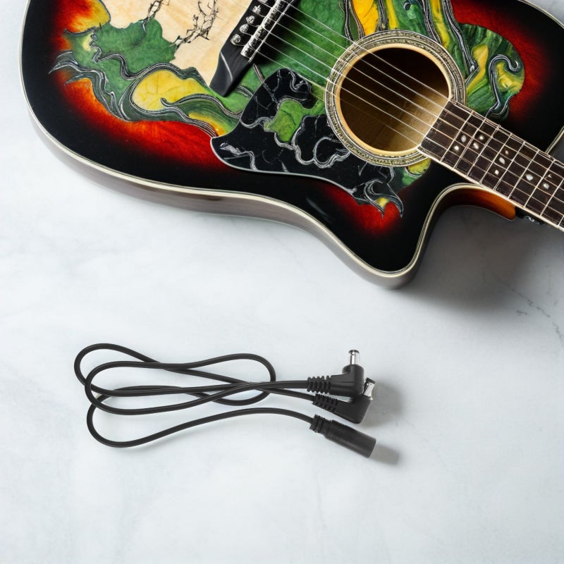 🎸 للغيتار أسود عدد 2 مع اتصال مزدوج وعزل ضوضاء للوحة التأثيرات - Image 4