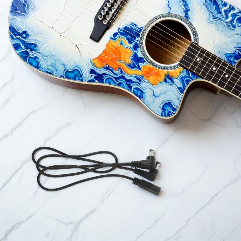 🎸 للغيتار أسود عدد 2 مع اتصال مزدوج وعزل ضوضاء للوحة التأثيرات - Image 5