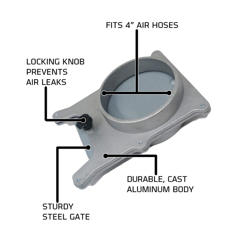JET 4-Inch Aluminum Blast Gate (JW1142) - Image 2